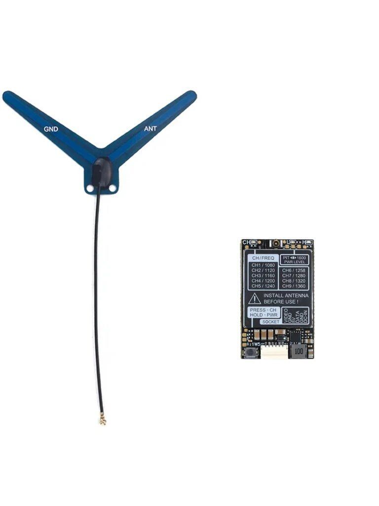 fuku  ページ Купити Відео передавач 1.3G 1.6W VTX з антеною RUSHFPV Ipex