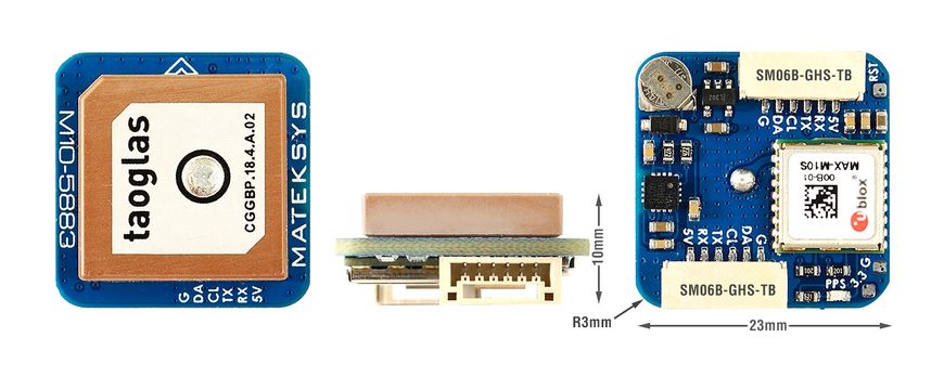 Модуль звʼязку та навігації Matek Systems MATEK M10-5883 GNSS COMPASS GPS модуль UART 99_V фото